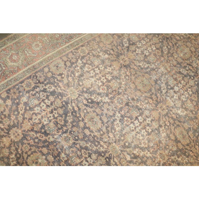 Persian Early 20th Century Square Distressed Persian Mahal Carpet - 9' x 10'4" For Sale - Image 3 of 9