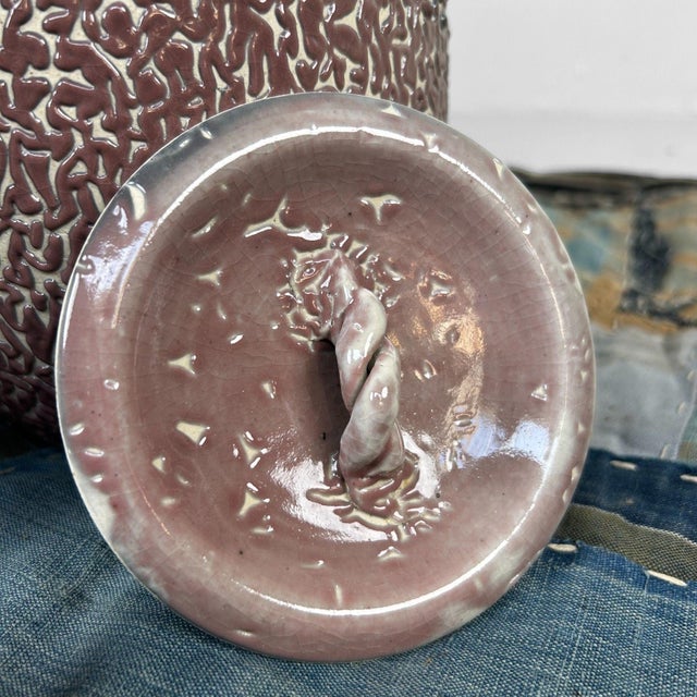 Japanese Tea Ceremony Set Shiso-Te Glaze, 1960s, Set of 3 For Sale - Image 4 of 13