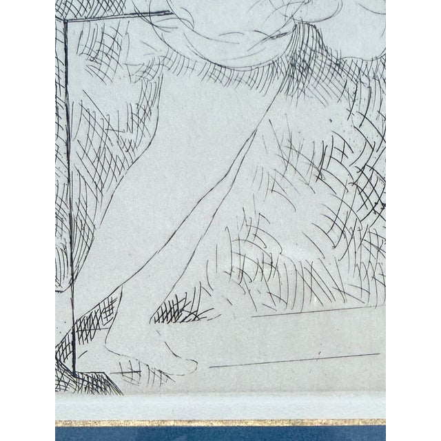 Early 20th Century Marie Laurencin “Jeunes Filles Au Balcon,” 1928 Original French Etching, Framed For Sale - Image 5 of 10