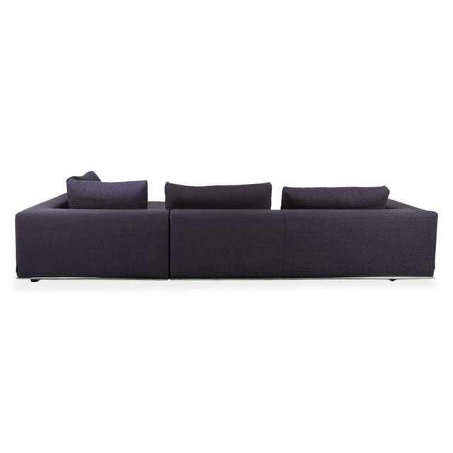 Liverpool Fabric Corner Sofa Blue Grey Sofa from La Nuova Casa For Sale - Image 11 of 13