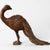 Mid 20th Century Mid-Century Large Scale Indian Carved Wood Folk Art Peacock Sculpture Figurine For Sale - Image 5 of 5