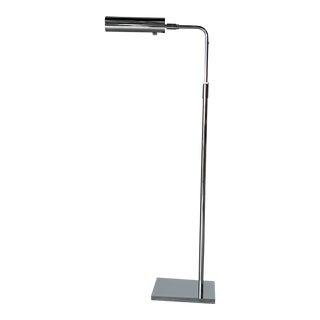Vintage Koch & Lowy Adjustable Chrome Floor Lamp For Sale