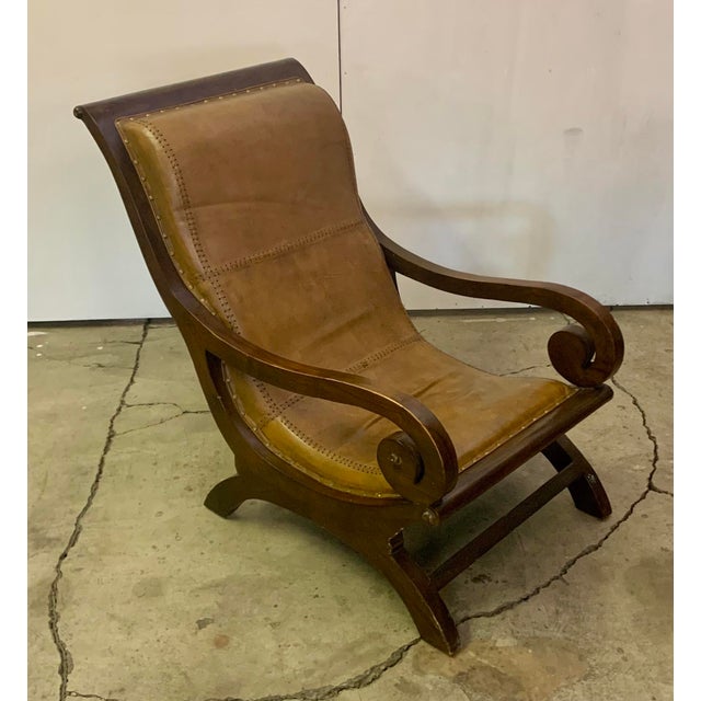 Mid-Century Modern 20th Century Leather Swedish Chair For Sale - Image 3 of 16