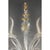 Contemporary Italian Clear and Gold-Leaf Wall Sconce with Flowers and Leaves Murano Glass by Simoeng For Sale - Image 3 of 6