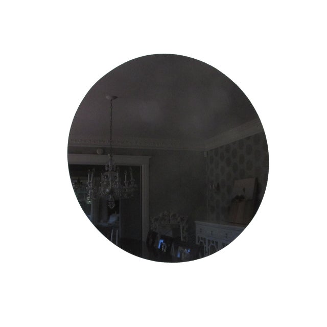 Modern Black Glass Mirror Chairish