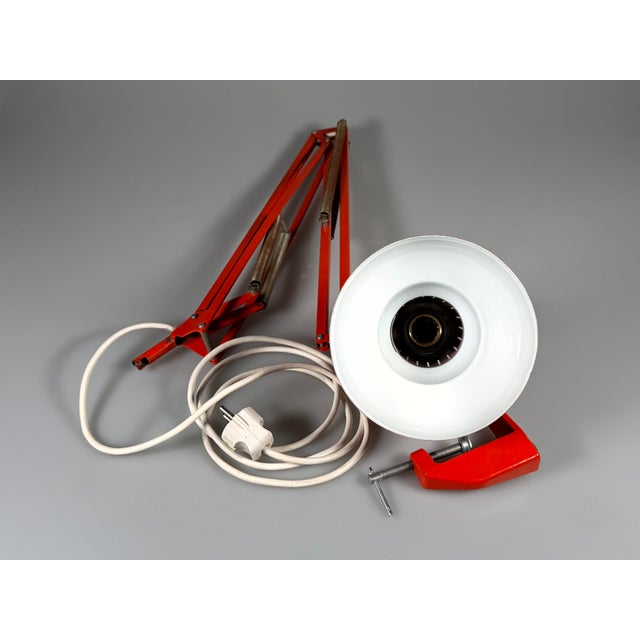 Space Age Scissor Desk Lamp in Metal, 1960s For Sale - Image 11 of 12