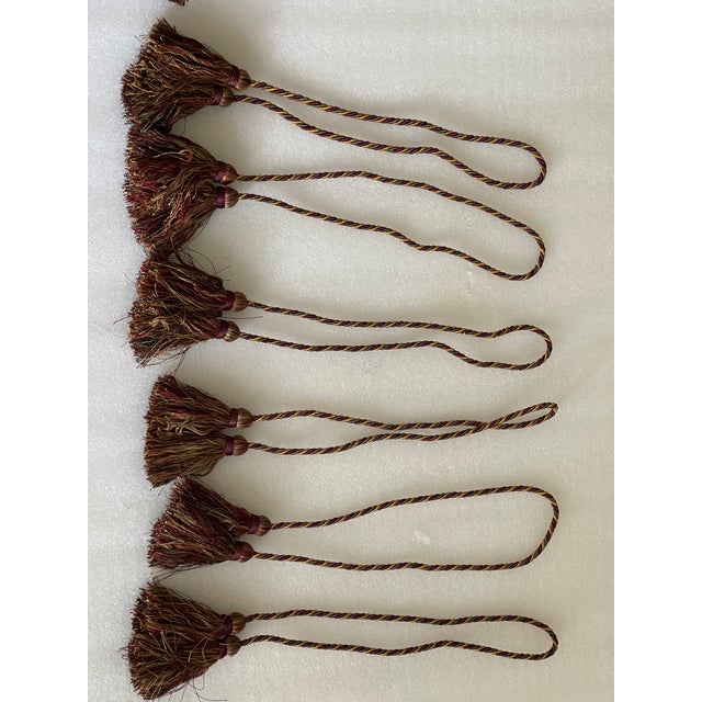 7 S Vintage Tiebacks With Tassels For Sale - Image 4 of 6