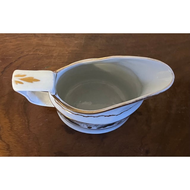 Antique 18th C. Worcester Porcelain Creamer Decorated With Oak Leaf Garland and Acorns For Sale - Image 11 of 12