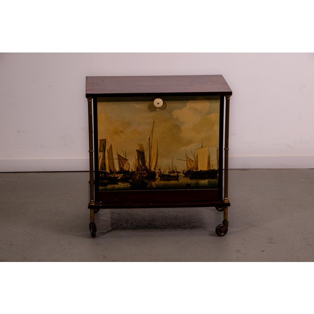 1970s Mid-Century Modern French Bar Cabinet, 1970 For Sale - Image 5 of 13