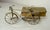1930s Handmade Antique Brass Bicycle Bike W/ Moving Parts & Side Car Trinket Box Jar For Sale - Image 5 of 13