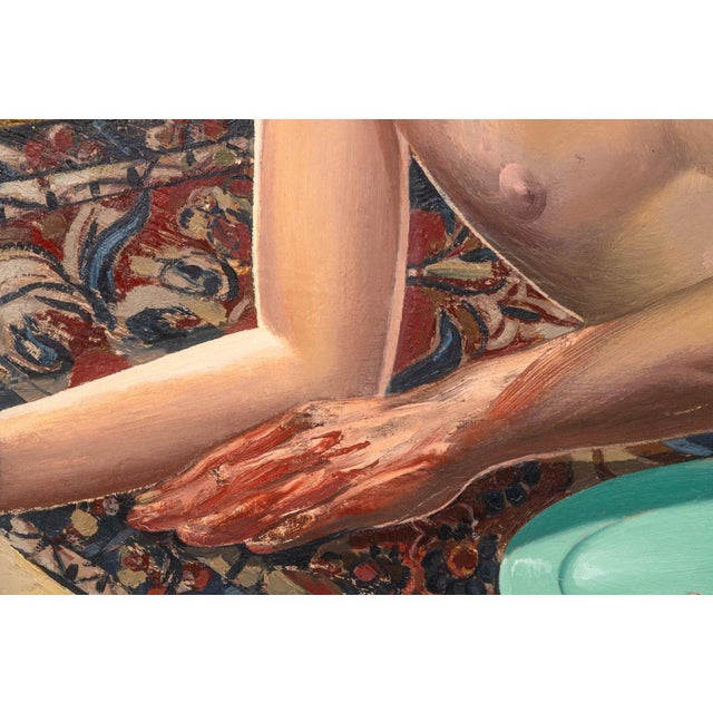 1980s James Stephens - Picnic, 1988 Oil on Canvas Contemporary Figurative Surrealism For Sale - Image 5 of 10