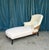 French 19th Century Chaise Longue in Muslin For Sale - Image 4 of 13