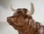 Mid-Century Vintage Ceramic Sculpture of a Bull For Sale In Philadelphia - Image 6 of 11