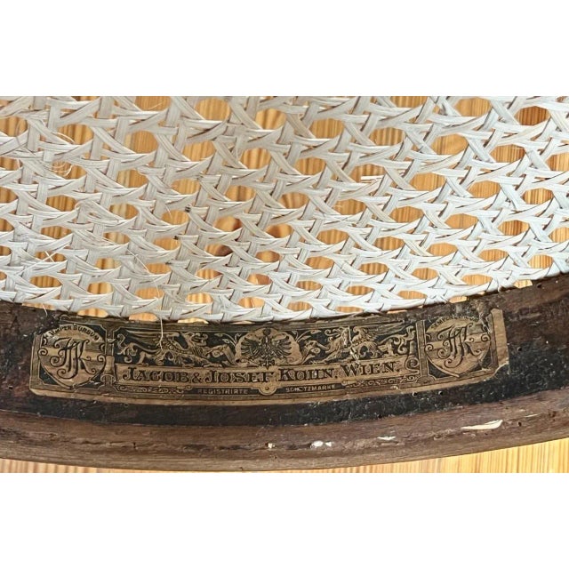 Set of 4 Late 19th Century Jacob & Josef Kohn, Wien, Bentwood Chairs For Sale - Image 6 of 12