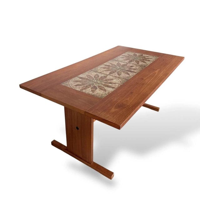 Mid-Century Danish Teak and Tile Dining Table by Gangso Møbler, 1960s For Sale - Image 9 of 11