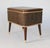 Mid-Century Modern Mid-Century Sewing Basket Stool With Tapered Wooden Legs For Sale - Image 3 of 15
