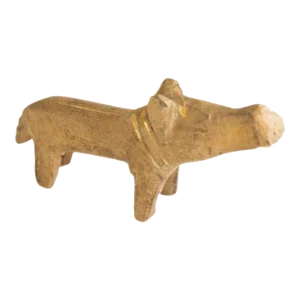 Vintage African Brass Mini Hippo