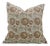 Throw Pillow Cover 24x24 Inch Handmade Block Print Cushion Thick Linen -Sun Flower For Sale