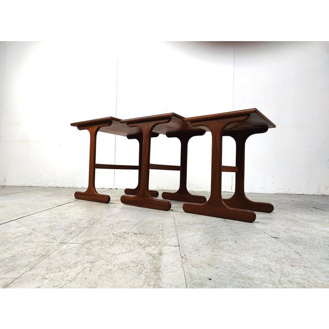 Set of Nesting Tables in Teak from G-Plan, 1950, Set of 3 For Sale - Image 10 of 13