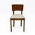Set of 6 Art Deco dining chairs. Beech frame, with walnut burl veneer on the front of the backrest, while the rear of the...