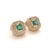 Natural Emerald Diamond Earrings 14k Gold 1.52 TCW Certified For Sale - Image 12 of 12