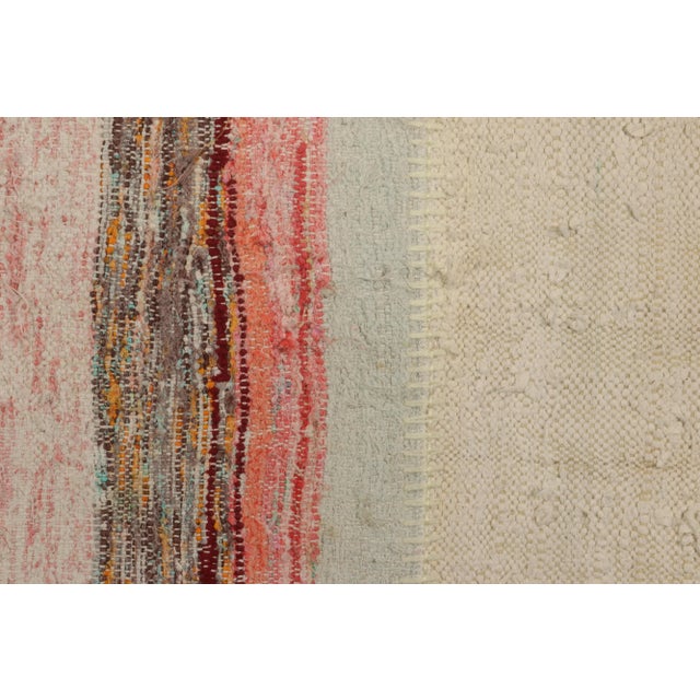 Rug & Kilim’s Patchwork Kilim Rug in Polychromatic Stripes For Sale In New York - Image 6 of 7