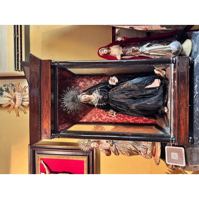 Baroque Recumbent Christ and Our Lady of Sorrows, 17th Century and 19th Century For Sale - Image 3 of 9