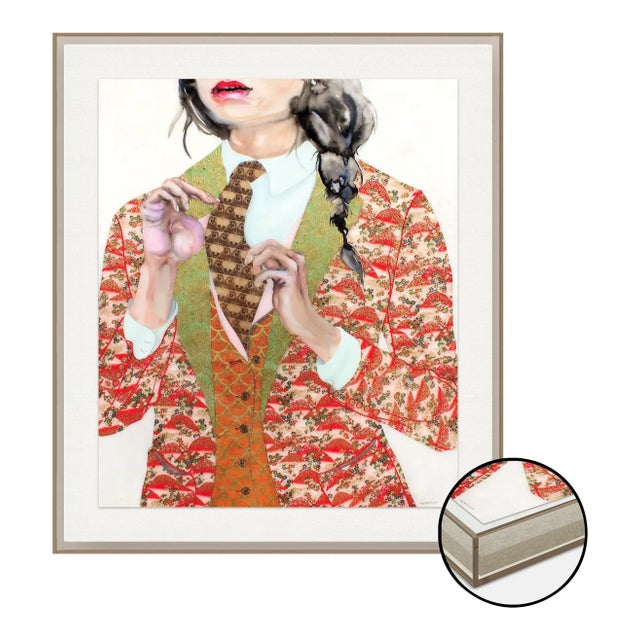 Spot Check by Lisa Krannichfeld, Art Print in Grey Acrylic Frame, Small For Sale