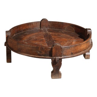 Vintage Late 20th Century Indian Chakki Table, 1970s For Sale