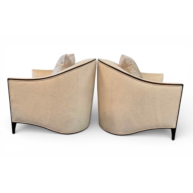 Ambella Atelier Art Deco Lounge Chairs, a Pair For Sale - Image 4 of 18