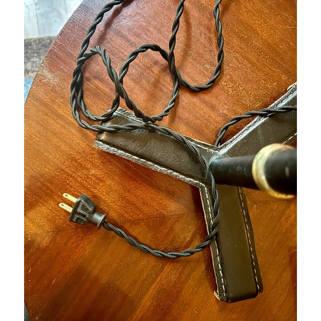 1950s Jacques Adnet Attributed Table Lamp For Sale - Image 9 of 10