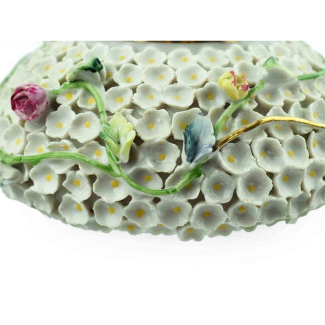 Ceramic Vintage Kalk Porcelain Ashtray Intricate Floral Design Germany For Sale - Image 7 of 8