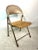 Mid Century American Seating Metal Folding Chair Curved Plywood Seat For Sale - Image 13 of 13