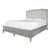 Transitional Carnegie Harmony Bed w/ Panel Footboard 6/6, Gray For Sale
