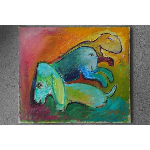 1950s Lennart Lilja, Composition, 1950s, Oil on Canvas For Sale - Image 5 of 5