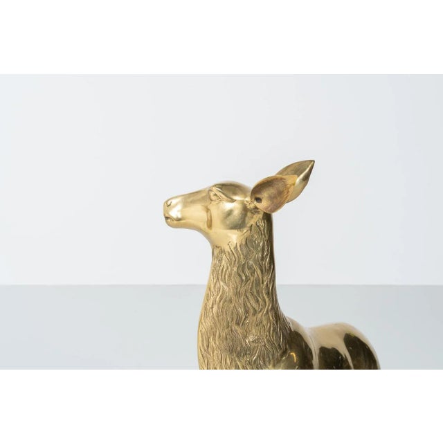 Large Deer Sculptures in Bronze, 1970, Set of 2 For Sale - Image 4 of 11