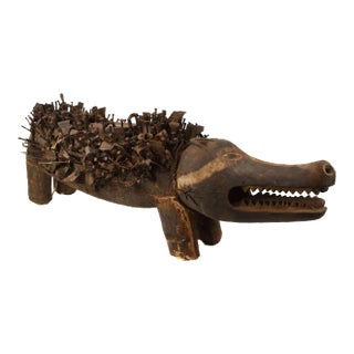 Early 20th Century Bakongo Villi Pig Fetish For Sale