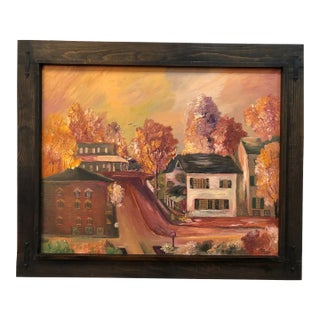 Early 20th Century Antique Original Oil on Canvas Signed at the Bottom, Framed For Sale