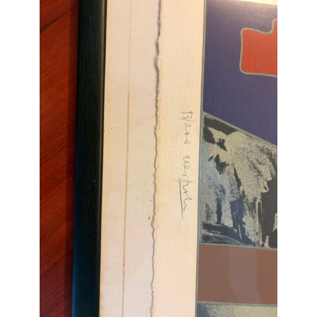 Ugo Nespolo, Abstract Composition, 1992, Serigraph, Framed For Sale - Image 4 of 10