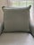 Chippendale Style Pillow With White Grosgrain Ribbon For Sale - Image 4 of 5