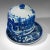 Blue 1900s Antique Victorian English Ceramic Cheese Keeper For Sale - Image 8 of 11