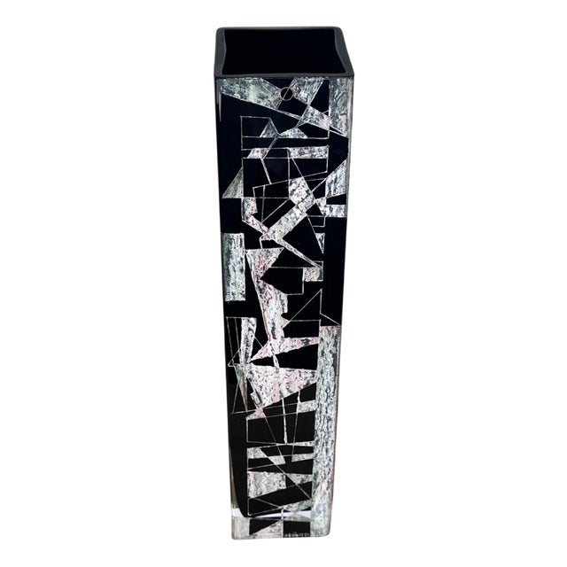 Cubist Vase by Anatole Riecke, 1969 For Sale