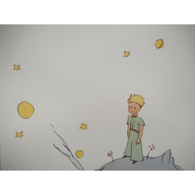 Modern Antoine de Saint-Exupery, The Little Prince on the Asteroid, Lithograph For Sale - Image 3 of 6