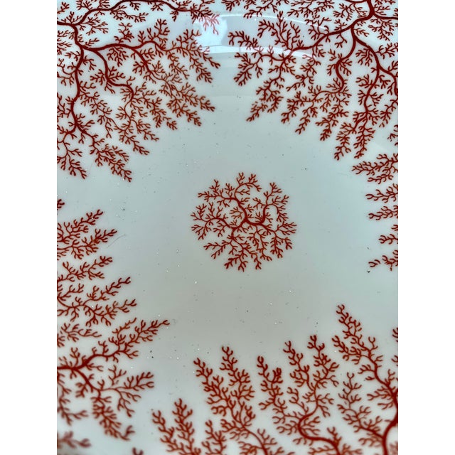 Antique Minton Fibre Red Pattern Rimmed Soup Bowl For Sale In Dallas - Image 6 of 12