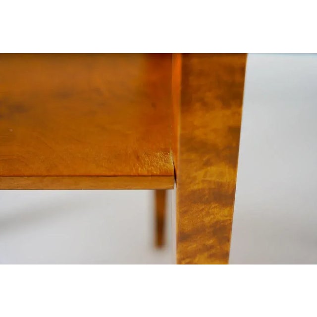 Swedish Birch and Marble Bedside Tables, 1930s, Set of 2 For Sale - Image 14 of 17