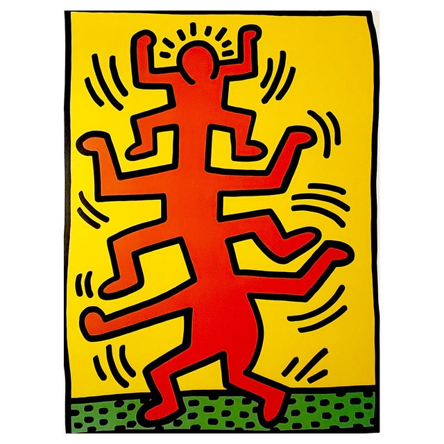 Keith Haring, Growing 1, Original Screenprint, 1988 For Sale
