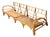 Vintage Heywood Wakefield Rattan Sofa Frame For Sale