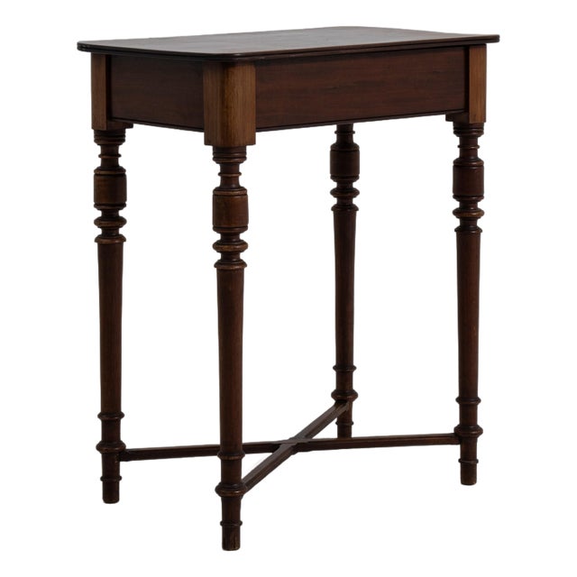 19th Century French Wooden Side Table in Original Patina For Sale
