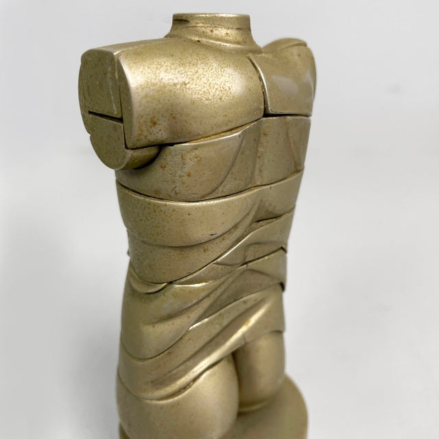 Spanish Nickel-Plated Metal Sculpture of Mini David by Miguel Berrocal, 1968-70 For Sale - Image 11 of 15