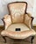 Antique Louis XV Style Bergère With a Carved Wood Frame, Upholstered Back, Outscrolled Arms & Cabriole Legs For Sale - Image 12 of 12